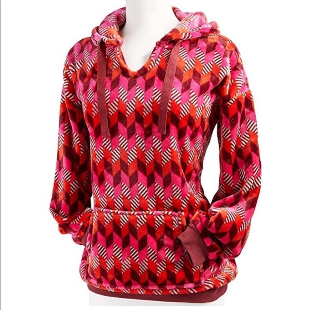 Very Bradley Stripe Geometric Super Soft and Cozy Sweatshirt Size Large